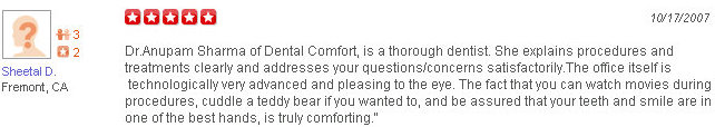 Review of Dental Comfort Fremont by a patient